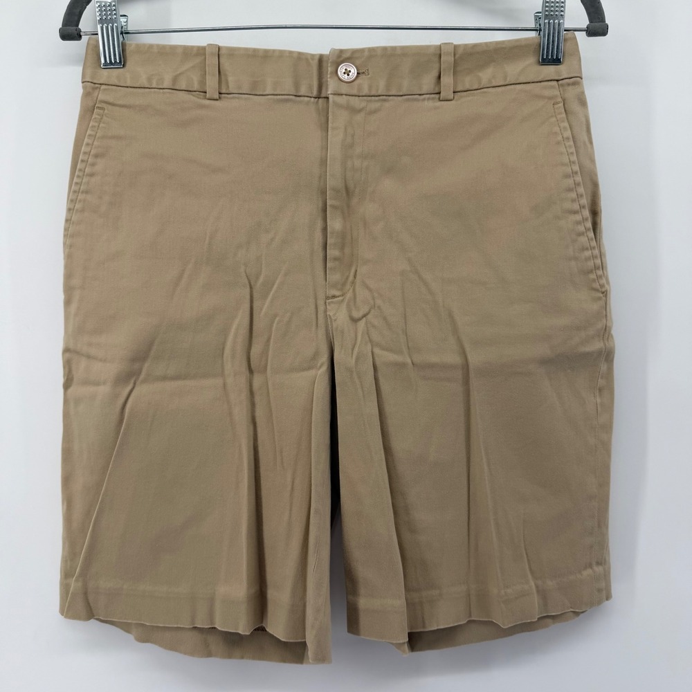 Ralph Lauren Sport Shorts Womens 6 Tan Khaki Chino Stretch Mid Rise Flat Front